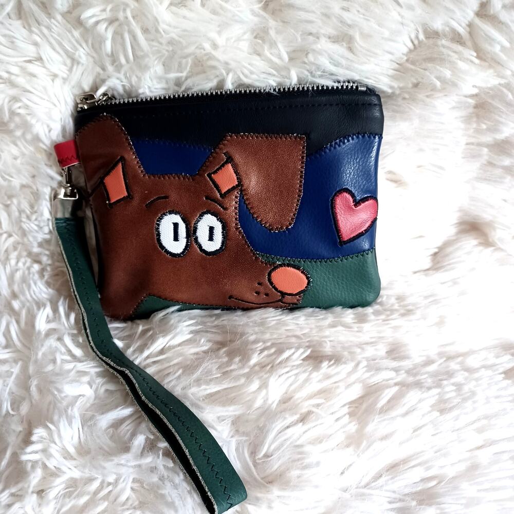 Mackerilla Wristlet Wallet Cute Dog Design